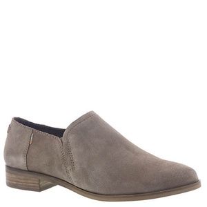 Tom's Shaye Loafer in Taupe Gray Suede